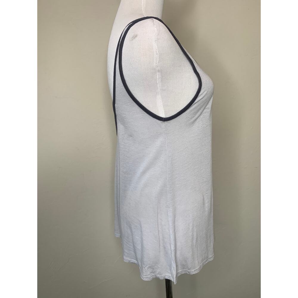 Free Press Thin Tank Top Gray Dark Gray Trim Sz XS - Picture 4 of 8
